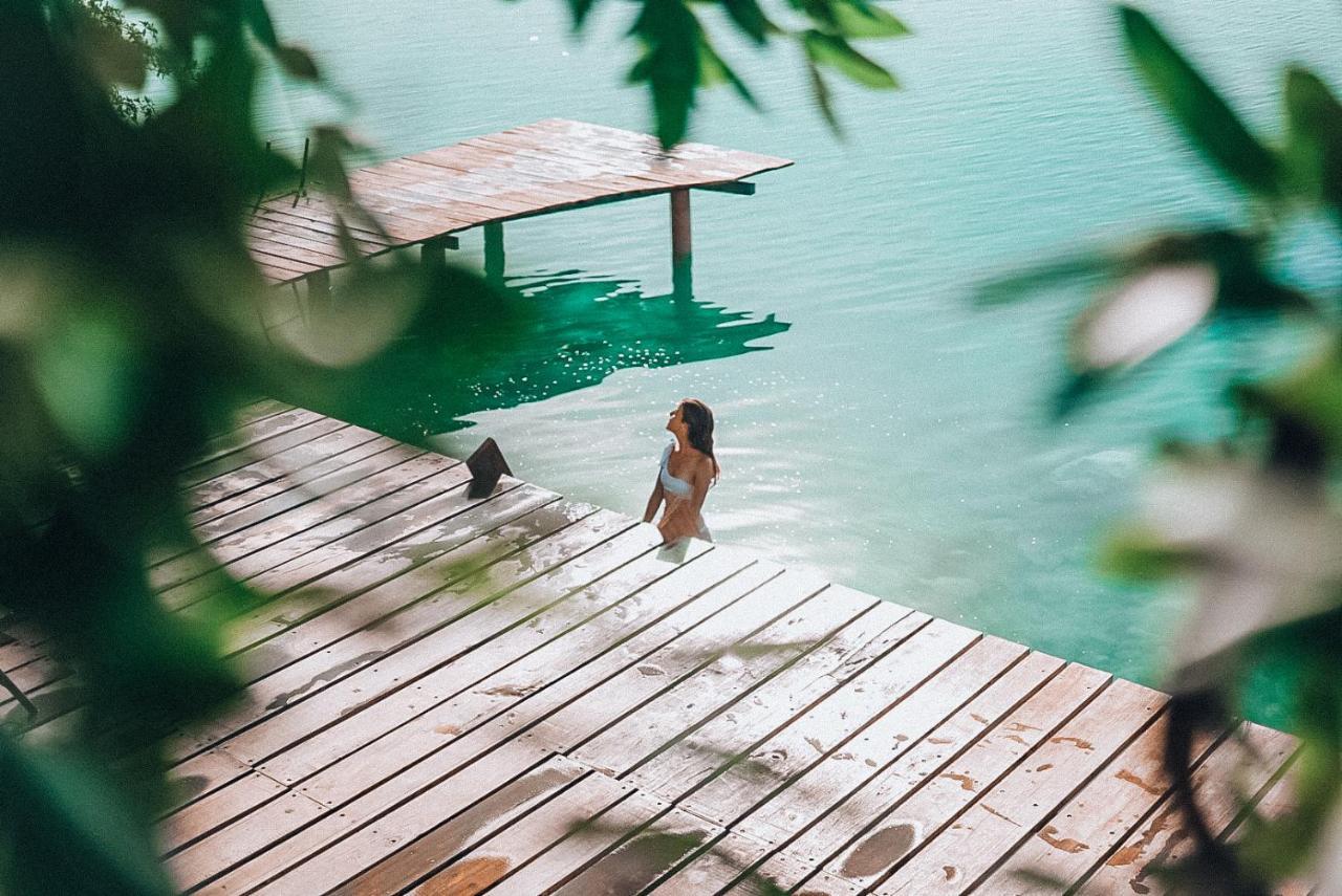 Hotel Awazul Bacalar Exterior foto